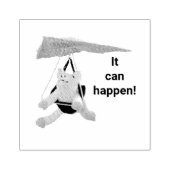 Rubberstempel - Motivatie vliegende varken (Afrduk)