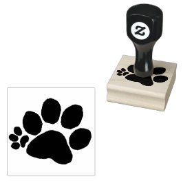 Rubberstempel - Polydactylpootdruk 2 (rechts)