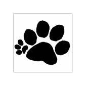 Rubberstempel - Polydactylpootdruk 2 (rechts) (Afrduk)