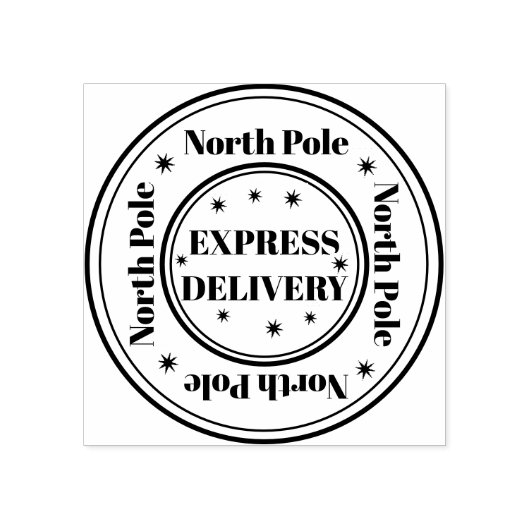 Rubberstempel - postzegel uit de Noordpool (Afrduk)