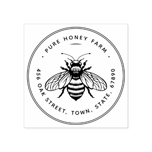 Rubberstempel | Pure Honing rubberstempel (Afrduk)