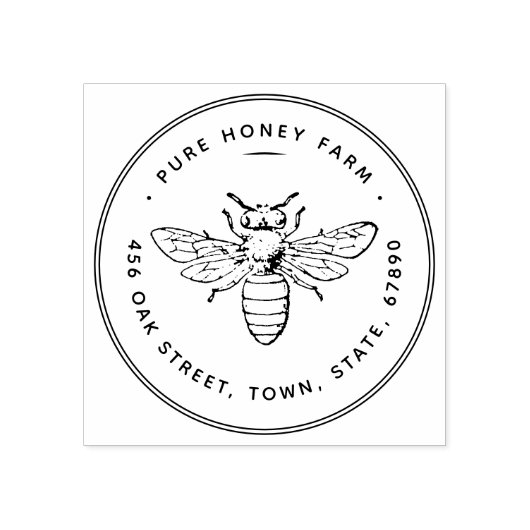 Rubberstempel | Pure Honing rubberstempel (Afrduk)