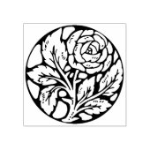 Rubberstempel roos ventilatorontwerp (Afrduk)