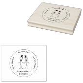 Rubberstempel - Sla de datum-ingang op (Gestempeld)