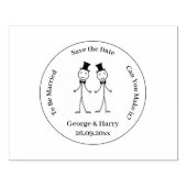 Rubberstempel - Sla de datum-ingang op (Afrduk)