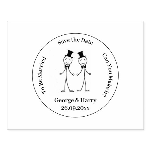 Rubberstempel - Sla de datum-ingang op (Afrduk)