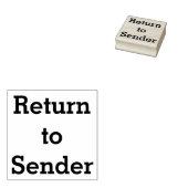 Rubberstempel "Terug naar afzender" (Gestempeld)