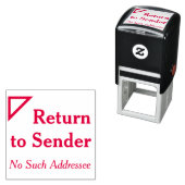 Rubberstempel "Terug naar afzender" Zelfinktende Stempel (In situ)
