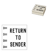 Rubberstempel "TERUGKEER NAAR VERZENDING" (Gestempeld)