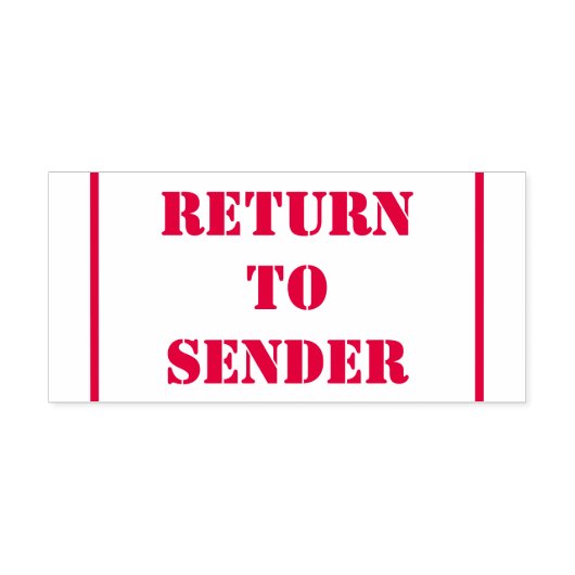 Rubberstempel "TERUGKEER NAAR VERZENDING" Zelfinktende Stempel (Design)