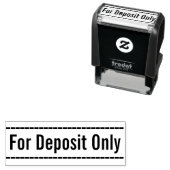 Rubberstempel "Uitsluitend voor aanbetaling" Zelfinktende Stempel (In situ)