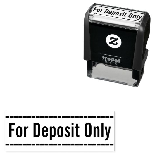 Rubberstempel "Uitsluitend voor aanbetaling" Zelfinktende Stempel (In situ)