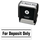 Rubberstempel "Uitsluitend voor aanbetaling" Zelfinktende Stempel (In situ)