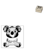 rubberstempel van baby koala (Gestempeld)