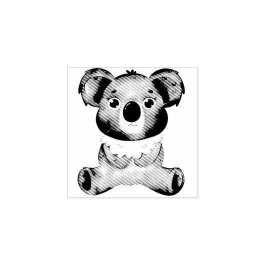 rubberstempel van baby koala (Afrduk)