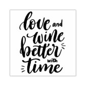 Rubberstempel van de liefdescitaat en de wijnsteen (Afrduk)