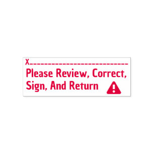 Rubberstempel van de Review voor schooltoewijzing Zelfinktende Stempel
