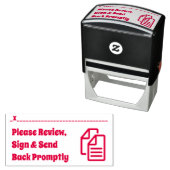 Rubberstempel van de Review voor schooltoewijzing Zelfinktende Stempel (In situ)