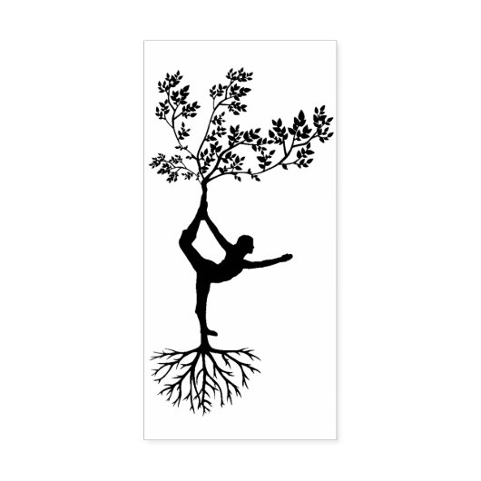 rubberstempel van natuur danseres (Afrduk)