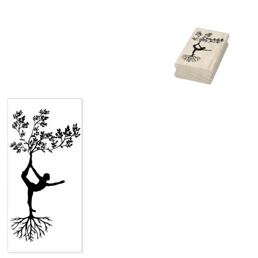 rubberstempel van natuur danseres (Gestempeld)