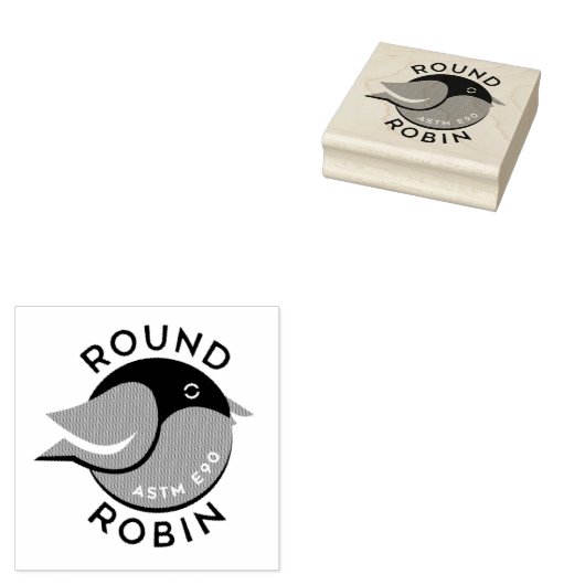 Rubberstempel van Round Robin logo (Gestempeld)
