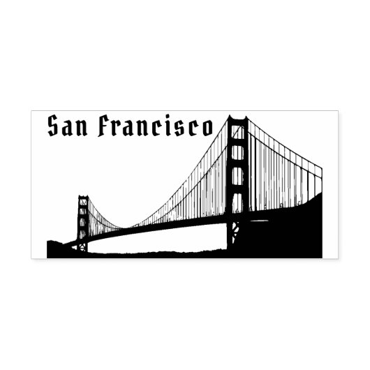 rubberstempel van San Francisco (Afrduk)