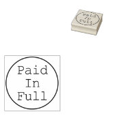 Rubberstempel "volledig betaald" (Gestempeld)