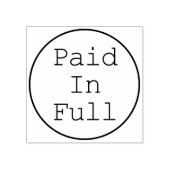 Rubberstempel "volledig betaald" (Afrduk)