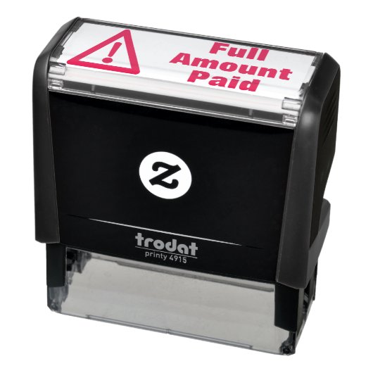 Rubberstempel "Volledig betaald bedrag" Zelfinktende Stempel (Product)