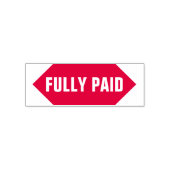 Rubberstempel: VOLLEDIG BETAALD Zelfinktende Stempel (Design)