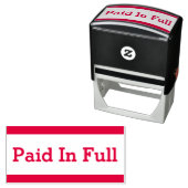 Rubberstempel "volledig betaald" zelfinktende stempel (In situ)