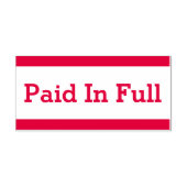 Rubberstempel "volledig betaald"  zelfinktende stempel (Design)