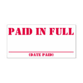 Rubberstempel "volledig betaald"  zelfinktende stempel (Design)