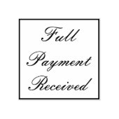Rubberstempel "Volledige betaling ontvangen" (Afrduk)