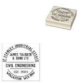 Rubberstempel voor civiele techniek (Gestempeld)