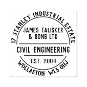 Rubberstempel voor civiele techniek (Afrduk)
