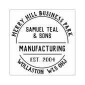 Rubberstempel voor de vervaardiging (Afrduk)