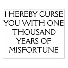 Rubberstempel voor drukke, wraakzuchtige heksen