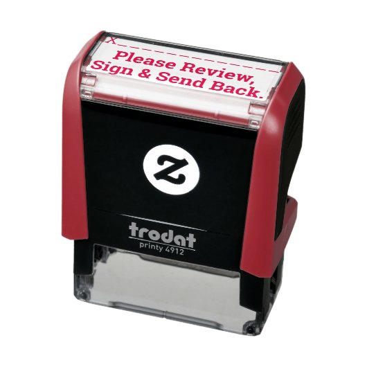 Rubberstempel voor review- en tekenaanvraag  zelfinktende stempel (Product)