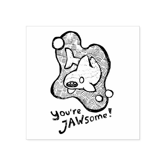 Rubberstempel you’re jawsome (Afrduk)