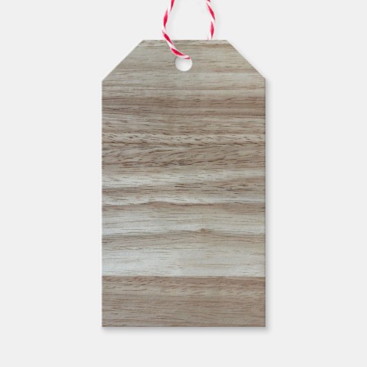 Rubberwood Wood Grain Cadeaulabel (Voorkant)