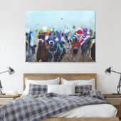 Rubbing is Racing Canvas Afdruk (Insitu (Slaapkamer))
