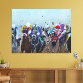 Rubbing is Racing Canvas Afdruk (Insitu (Woonkamer))