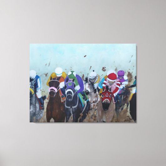 Rubbing is Racing Canvas Afdruk (Voorkant)