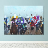 Rubbing is Racing Canvas Afdruk (Insitu (Houten vloer))