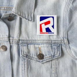 Rubbings Racingbadge/Button Vierkante Button 5,1 Cm