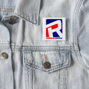 Rubbings Racingbadge/Button Vierkante Button 5,1 Cm