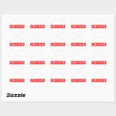 Rubbish Stamp Ronde Sticker (Vel)