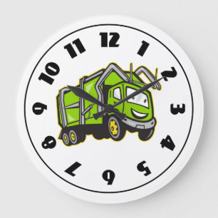 Rubbish Truck Clock Grote Klok