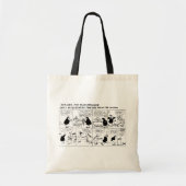 Rube Goldberg Watchmaker stripstrip Tote Bag (Voorkant)